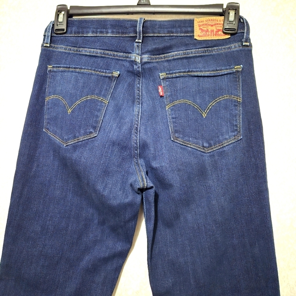 Levi's 724 Blue Straight Leg High Rise Jeans..Size:W30L32 - Picture 5 of 12